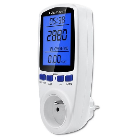 Watomierz licznik zużycia energii PM0626 | 3680W | 16A | LCD