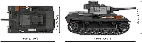 Klocki Historical Collection WWII Panzer III Ausf. J 590 klocków