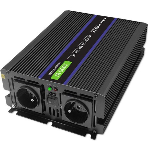 Przetwornica napięcia Monolith 3000 MS Wave | 12V na 230V | 1500/3000W | USB