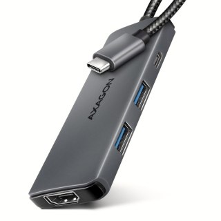 HMC-5H8K Wieloportowy hub 2x USB-A, 1x USB-C, 8K HDMI, USB 3.2 Gen 1 hub, PD 100W, 15cm USB-C kabel