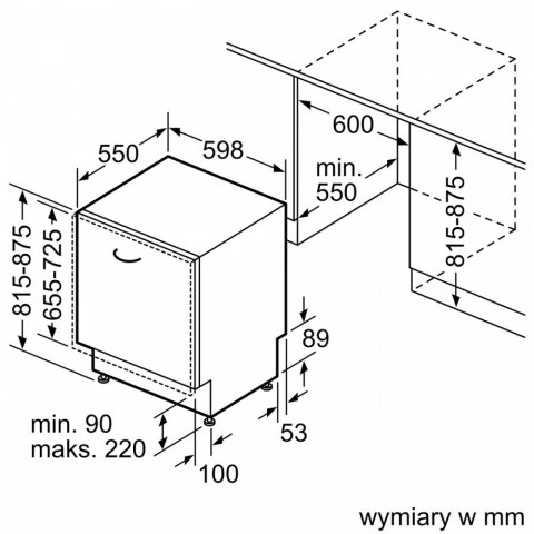 Zmywarka SMV2HVX02E 3 kosz