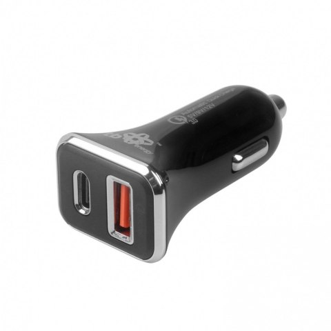 Ładowarka samochodowa uniwersalna USB A+C QC