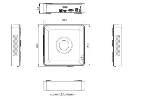 Rejestrator IP DS-7104NI-Q1(D)