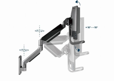 Uchwyt ścienny na 2 monitory 17-32 cali 8kg