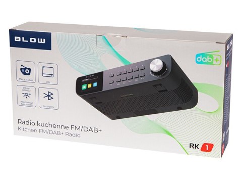 Radio kuchenne przenośne FM/DAB+ RK1 czarne