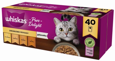 WHISKAS Pure Delight Drobiowe Frykasy Karma w Galaretce 40x85g