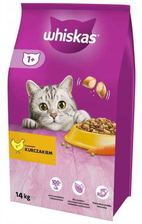 WHISKAS Sucha Kurczak 14kg