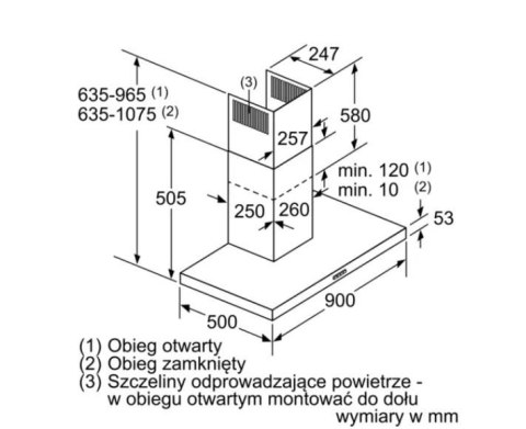 Okap kominowy DWB96BC60