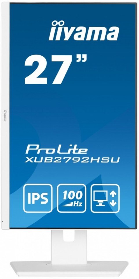 Monitor 27 cali ProLite XUB2792HSU-W6 IPS,HDMI,DP,100Hz,SLIM,4xUSB3.2,PIVOT, HAS(150mm),2x2W