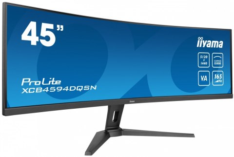 Monitor 44.5 cala XCB4594DQSN-B1 VA,DQHD,165HZ,USB-C-DOCK,RJ45,32:9,1500R,450cd/m2,3000:1,0.8ms,3xUSB,2xHDMI,1xDP,2x3W,PowerDeli