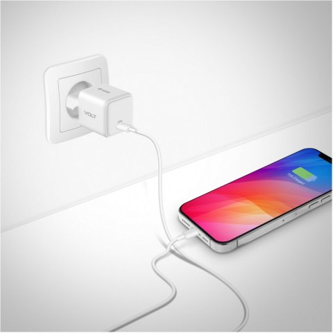 Ładowarka sieciowa USB C 20W 3A Power Delivery 3.0 QC 3.0 Biała