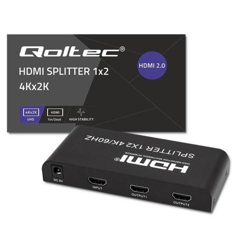 Aktywny rozdzielacz Splitter 2 x HDMI 4K x 2K | 6Gb/s | 60Hz