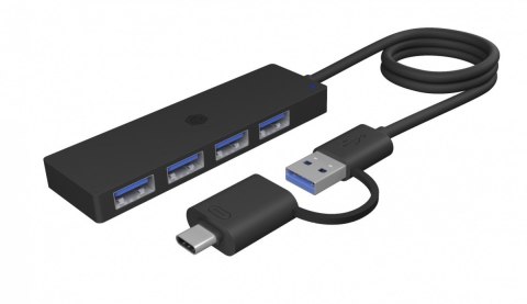 Hub IB-HUB1424-C3 4-Port USB Typ-A, złącze Typ-C/A