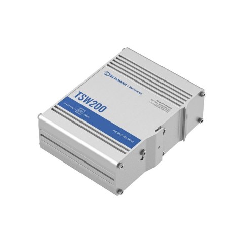 Przełącznik przemysłowy TSW200 2xSFP 8xGigabit Ethernet 8xPoE+DIN