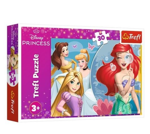 Puzzle 30 elementów Piękny dzień księżniczek Disney Princess