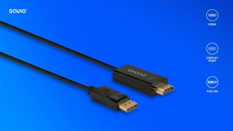 Kabel Display Port do HDMI 1,5m, CL-183