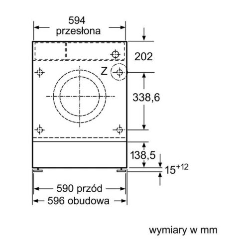 Pralka do zabudowy WIW28542EU