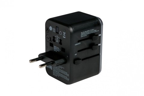 Ładowarka i adapter podróżny UTA-04 49546 PD 61W, QC 3.0, 2x USB-C, 3x USB-A