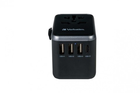 Ładowarka i adapter podróżny UTA-04 49546 PD 61W, QC 3.0, 2x USB-C, 3x USB-A