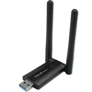 Szybki bezprzewodowy adapter USB DUAL Wi-Fi 2 x 2dBi | Standard AC | USB 3.0 | 1200Mbps