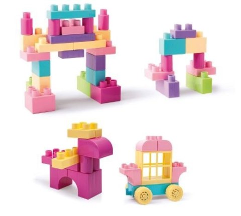 Klocki Kids Blocks 50 elementów różowe