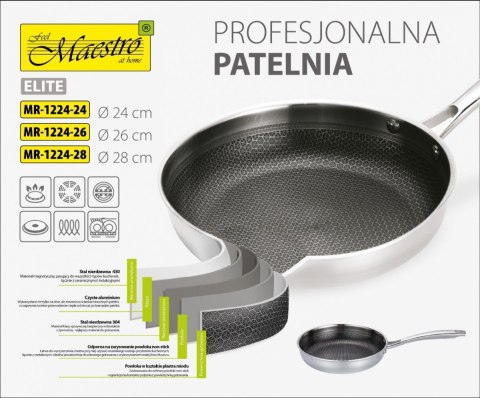 Profesjonalna patelnia 26 cm MR-1224-26