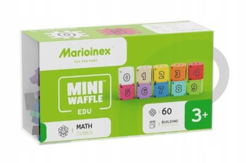 Klocki Mini Waffle Edu - Kostki matematyczne 60 elementów