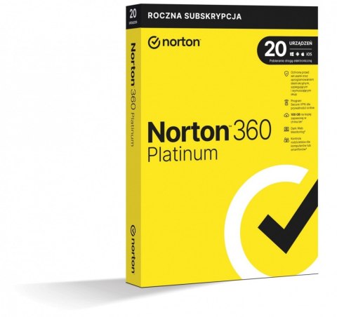 *Norton360 PLATINUM100GB PL 1U 20Dvc 1Y 21427517