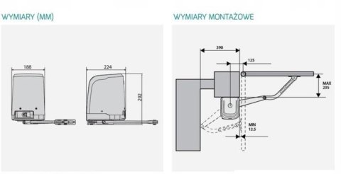 Zestaw BFT VIRGO SMART BT A 20 KIT do bram skrzydłowych