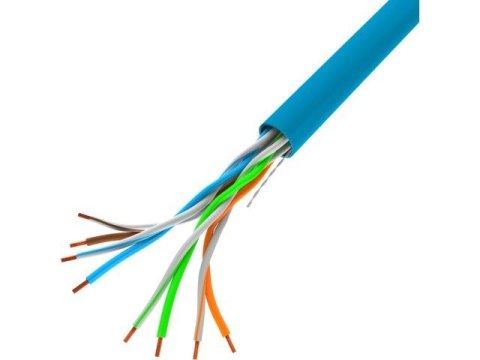 Kabel UTP Kat.5E CU 305 m drut FLUKE LCU5-12CU-0305-B niebieski