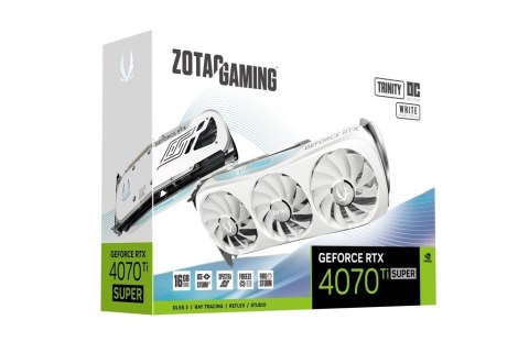 Karta graficzna GeForce RTX 4070 Ti SUPER TRINITY OC 16GB GDDR6X biała