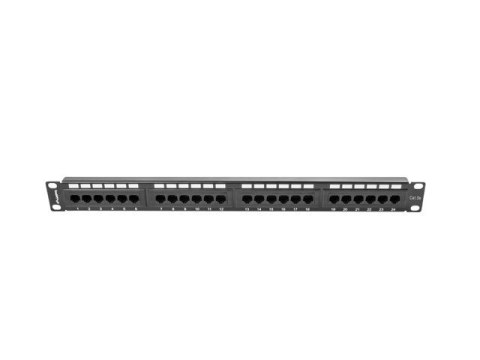 Patch Panel 24 Port 1U Kat.5E czarny