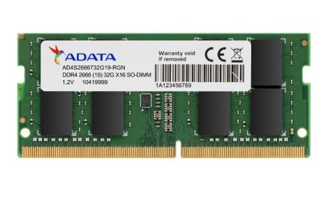 ADATA AD4S26668G19-SGN moduł pamięci 8 GB DDR4 2666 MHz