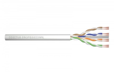 Kabel teleinformatyczny patchcordowy kat.6, U/UTP, linka, AWG 26/7, LSOH, 100m, szary, karton