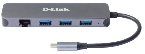 D-Link DUB-2334 stacja dokująca Przewodowa USB Type-C Szary