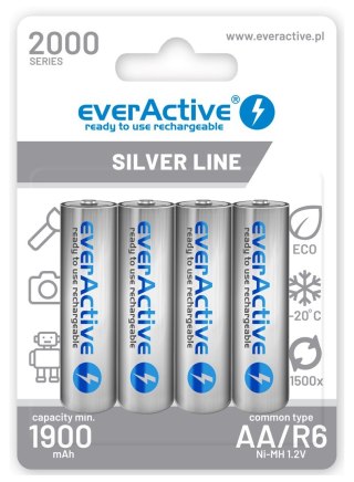 Zestaw akumulatorków everActive EVHRL6-2000 (2000mAh ; Ni-MH)