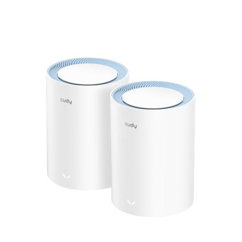 Cudy M1200 2-pack Dual-band (2.4 GHz/5 GHz) Wi-Fi 5 (802.11ac) Biały 1 Wewnętrzne