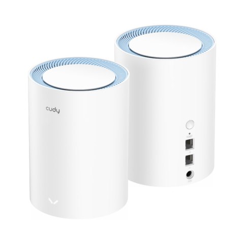 Cudy M1200 2-pack Dual-band (2.4 GHz/5 GHz) Wi-Fi 5 (802.11ac) Biały 1 Wewnętrzne