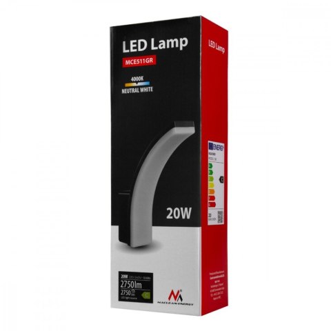 Lampa LED MCE511 GR 20W IP65 4000K