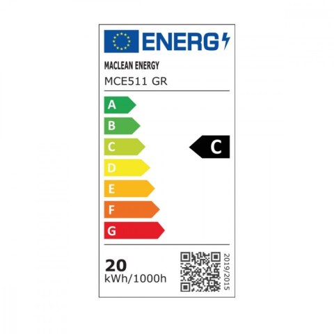 Lampa LED MCE511 GR 20W IP65 4000K