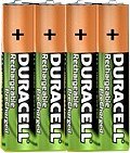 Baterie DURACELL AAA (LR03, R03, 24A, MN2400, AM4, UM4, HP16) 750mAh 4 szt. Rechargable Precharged 750mAh B4