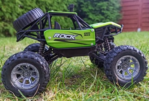 Autko Zdalnie Sterowane MONSTER TRUCK METAL LED RC green #A1