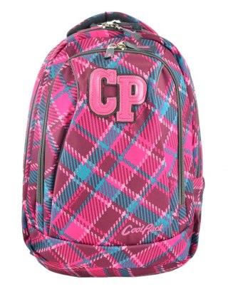 COOLPACK PLECAK MŁODZIEŻOWY 2W1 COMBO CRANBERRY CHECK