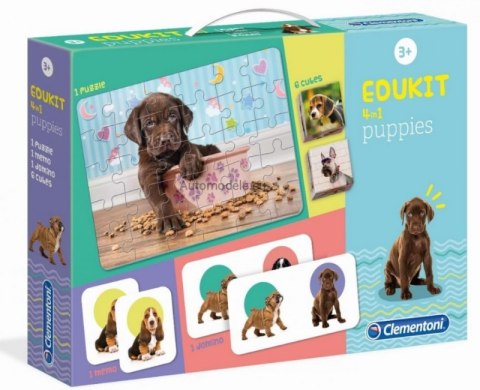 EDU KIT PIESKI PUPPIES MEMO DOMINO KOSTKI PUZZLE