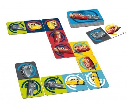 GRA LOGICZNA GIGANTYCZNE DOMINO AUTA CARS 3 TACTIC