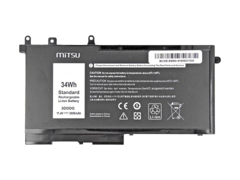 Bateria do Dell Latitude E5280, E5580 3000 mAh (34 Wh) 11.4 Volt