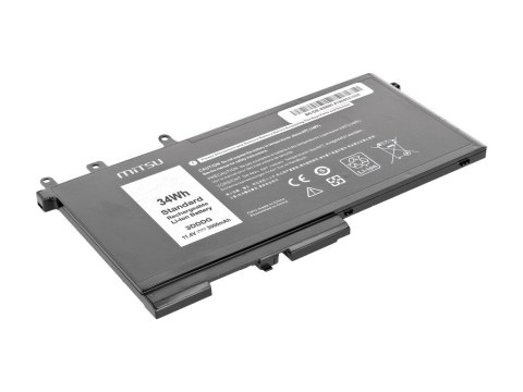 Bateria do Dell Latitude E5280, E5580 3000 mAh (34 Wh) 11.4 Volt