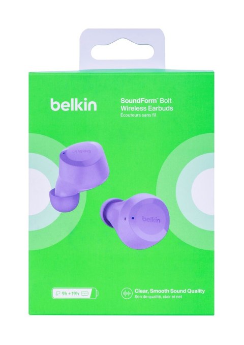 BELKIN EARBUDS SOUNDFORM BOLTTRUE WIRELESS-LAVENDER