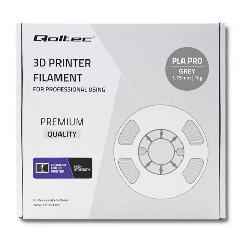 Profesjonalny filament do druku 3D | PLA PRO | 1kg | 1.75mm | Szary