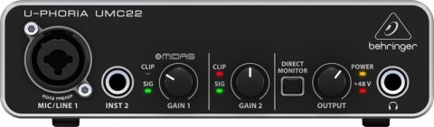 Behringer UMC22 - Interfejs audio USB